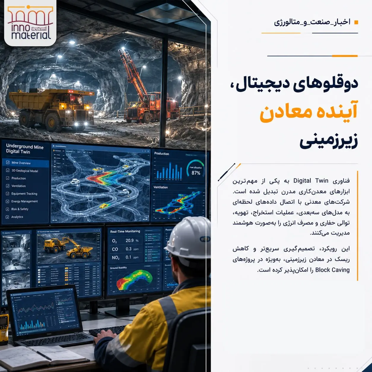 دوقلوهای دیجیتال، آینده معادن زیرزمینی