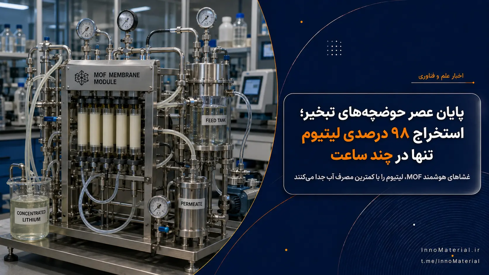 پایان عصر حوضچه‌های تبخیر؛ فناوری نوین استخراج مستقیم، لیتیوم را در چند ساعت و با کمترین مصرف آب به دام می‌اندازد!